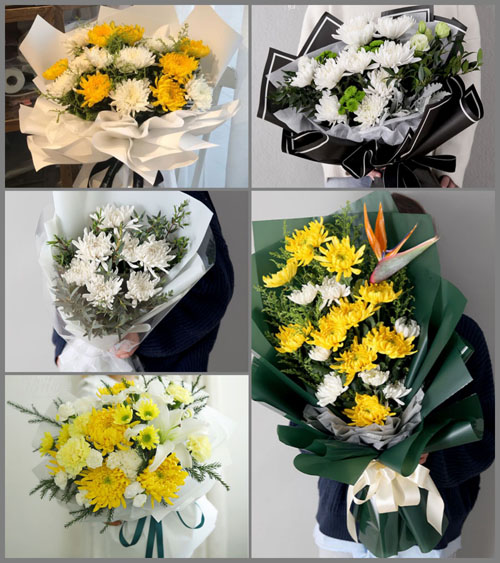 贵州六盘水盘县石桥镇麻玉岗村白事花束代送